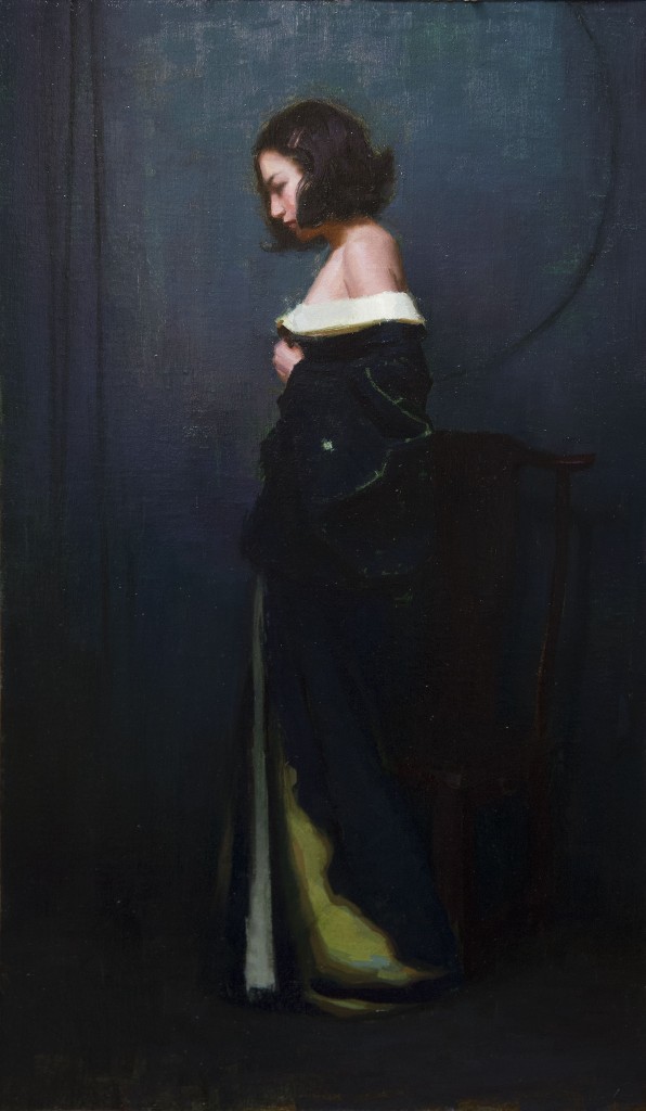 Black Kimono SM30x18 oil on panel(westerberg)